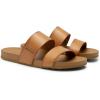 imageDREAM PAIRS Womens Open Toe Slides Sandals Comfortable Arch Support Footbed Two Strap Slipon Fashion Casual Beach Vacation Lightweight Flat Sandals Summer for WomenNatural