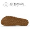 imageDREAM PAIRS Womens Open Toe Slides Sandals Comfortable Arch Support Footbed Two Strap Slipon Fashion Casual Beach Vacation Lightweight Flat Sandals Summer for WomenWhite
