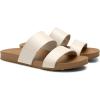 imageDREAM PAIRS Womens Open Toe Slides Sandals Comfortable Arch Support Footbed Two Strap Slipon Fashion Casual Beach Vacation Lightweight Flat Sandals Summer for WomenBeige