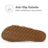 imageDREAM PAIRS Womens Open Toe Slides Sandals Comfortable Arch Support Footbed Two Strap Slipon Fashion Casual Beach Vacation Lightweight Flat Sandals Summer for WomenBrown