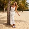 imageDREAM PAIRS Womens Open Toe Slides Sandals Comfortable Arch Support Footbed Two Strap Slipon Fashion Casual Beach Vacation Lightweight Flat Sandals Summer for WomenWhite