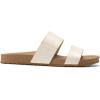 imageDREAM PAIRS Womens Open Toe Slides Sandals Comfortable Arch Support Footbed Two Strap Slipon Fashion Casual Beach Vacation Lightweight Flat Sandals Summer for WomenBeige