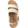 imageDREAM PAIRS Womens Orthopedic Arch Support Platform Sandals Comfortable Cork Insole Low Wedges Sandals Flatform Summer Dress Shoes Cute Buckle Wedges for BeachBeige