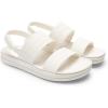imageDREAM PAIRS Women Water Sandals Comfortable Flat Beach Platform Dressy Summer Walking ShoesAll White