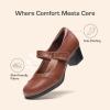 imageDREAM PAIRS Womens Chunky Low Block Closed Toe Heels Mary Janes Pumps Comfortable Round Toe Dress Work Wedding ShoesTanpu