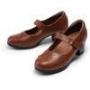 imageDREAM PAIRS Womens Chunky Low Block Closed Toe Heels Mary Janes Pumps Comfortable Round Toe Dress Work Wedding ShoesTanpu