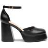 imageDREAM PAIRS Womens Chunky Platform High Heels Closed Toe Block Ankle Strap Dress Wedding Party Pumps ShoesBlackpu
