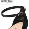 imageDREAM PAIRS Womens Chunky Platform High Heels Closed Toe Block Ankle Strap Dress Wedding Party Pumps ShoesBlacksatin