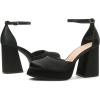 imageDREAM PAIRS Womens Chunky Platform High Heels Closed Toe Block Ankle Strap Dress Wedding Party Pumps ShoesBlacksatin