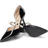 imageDREAM PAIRS Womens Closed Toe High Heels Stiletto Pointed Toe Strappy Pearl Elegant DOrsay Dress Wedding Party Pumps ShoesBlack