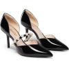 imageDREAM PAIRS Womens Closed Toe High Heels Stiletto Pointed Toe Strappy Pearl Elegant DOrsay Dress Wedding Party Pumps ShoesBlack