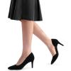 imageDREAM PAIRS Womens Dress High Heels Pumps Closed Pointed Toe Stiletto DOrsay Shoes for Wedding PartyBlacksuede