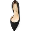imageDREAM PAIRS Womens Dress High Heels Pumps Closed Pointed Toe Stiletto DOrsay Shoes for Wedding PartyBlacksuede