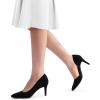imageDREAM PAIRS Womens Dress High Heels Pumps Closed Pointed Toe Stiletto DOrsay Shoes for Wedding PartyBlacksuede