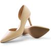 imageDREAM PAIRS Womens Dress High Heels Pumps Closed Pointed Toe Stiletto DOrsay Shoes for Wedding PartyNudepu