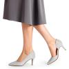 imageDREAM PAIRS Womens Dress High Heels Pumps Closed Pointed Toe Stiletto DOrsay Shoes for Wedding PartySilverglitter