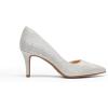 imageDREAM PAIRS Womens Dress High Heels Pumps Closed Pointed Toe Stiletto DOrsay Shoes for Wedding PartySilverglitter