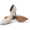 imageDREAM PAIRS Womens Dress High Heels Pumps Closed Pointed Toe Stiletto DOrsay Shoes for Wedding PartySilverglitter