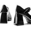 imageDREAM PAIRS Womens High Chunky Platform Closed Toe Mary Jane Block Heels Square Toe Strappy Dress Wedding Party Pumps ShoesBlackpat
