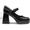 imageDREAM PAIRS Womens High Chunky Platform Closed Toe Mary Jane Block Heels Square Toe Strappy Dress Wedding Party Pumps ShoesBlackpu