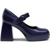 imageDREAM PAIRS Womens High Chunky Platform Closed Toe Mary Jane Block Heels Square Toe Strappy Dress Wedding Party Pumps ShoesNavypu