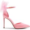 imageDREAM PAIRS Womens High Heels Strappy Closed Toe Stiletto Pointed Toe Mesh Bows Ankle Strap DOrsay Sexy Dress Wedding Party Pumps ShoesPink