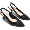 imageDREAM PAIRS Womens Kitten Heels Slingback Closed Pointed Toe Low Pumps Shoes Women Party Wedding Sexy Casual Dress ShoesAll Black