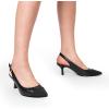 imageDREAM PAIRS Womens Kitten Heels Slingback Closed Pointed Toe Low Pumps Shoes Women Party Wedding Sexy Casual Dress ShoesAll Black