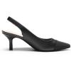 imageDREAM PAIRS Womens Kitten Heels Slingback Closed Pointed Toe Low Pumps Shoes Women Party Wedding Sexy Casual Dress ShoesAll Black