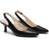 imageDREAM PAIRS Womens Kitten Heels Slingback Closed Pointed Toe Low Pumps Shoes Women Party Wedding Sexy Casual Dress ShoesBlack