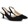 imageDREAM PAIRS Womens Kitten Heels Slingback Closed Pointed Toe Low Pumps Shoes Women Party Wedding Sexy Casual Dress ShoesBlacknubuck
