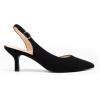 imageDREAM PAIRS Womens Kitten Heels Slingback Closed Pointed Toe Low Pumps Shoes Women Party Wedding Sexy Casual Dress ShoesBlacknubuck