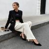imageDREAM PAIRS Womens Kitten Heels Slingback Closed Pointed Toe Low Pumps Shoes Women Party Wedding Sexy Casual Dress ShoesBlacknubuck