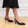 imageDREAM PAIRS Womens Kitten Heels Slingback Closed Pointed Toe Low Pumps Shoes Women Party Wedding Sexy Casual Dress ShoesBlacksuede1