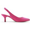 imageDREAM PAIRS Womens Kitten Heels Slingback Closed Pointed Toe Low Pumps Shoes Women Party Wedding Sexy Casual Dress ShoesHot Pink