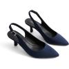 imageDREAM PAIRS Womens Kitten Heels Slingback Closed Pointed Toe Low Pumps Shoes Women Party Wedding Sexy Casual Dress ShoesNavysuede1