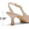imageDREAM PAIRS Womens Kitten Heels Slingback Closed Pointed Toe Low Pumps Shoes Women Party Wedding Sexy Casual Dress ShoesNude