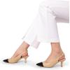 imageDREAM PAIRS Womens Kitten Heels Slingback Closed Pointed Toe Low Pumps Shoes Women Party Wedding Sexy Casual Dress ShoesNudeBlack