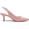 imageDREAM PAIRS Womens Kitten Heels Slingback Closed Pointed Toe Low Pumps Shoes Women Party Wedding Sexy Casual Dress ShoesPinkpu