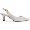 imageDREAM PAIRS Womens Kitten Heels Slingback Closed Pointed Toe Low Pumps Shoes Women Party Wedding Sexy Casual Dress ShoesSilverglitter