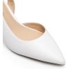 imageDREAM PAIRS Womens Kitten Heels Slingback Closed Pointed Toe Low Pumps Shoes Women Party Wedding Sexy Casual Dress ShoesWhite