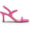 imageDREAM PAIRS Womens Slingback Heels Square Open Toe Strappy Sandals Ankle Strap High Heeled Dressy ShoesHot Pink