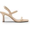 imageDREAM PAIRS Womens Slingback Heels Square Open Toe Strappy Sandals Ankle Strap High Heeled Dressy ShoesNude