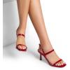 imageDREAM PAIRS Womens Slingback Heels Square Open Toe Strappy Sandals Ankle Strap High Heeled Dressy ShoesRedpat