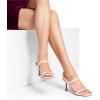 imageDREAM PAIRS Womens Slingback Heels Square Open Toe Strappy Sandals Ankle Strap High Heeled Dressy ShoesWhite