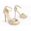imageDREAM PAIRS Womens Stiletto High Heels Platform Ankle Strap Square Open Toe Dress Sexy SandalsGoldrhinestone