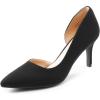imageDREAM PAIRS Womens Dress High Heels Pumps Closed Pointed Toe Stiletto DOrsay Shoes for Wedding PartyBlacksuede