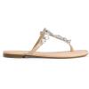 imageDREAM PAIRS Flip Flops for Women Dressy Rhinestone TStrap Thong Sandals for Summers Dress BeachNude