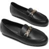 imageDREAM PAIRS Loafers for Women Casual Comfortable Slip On Flat Lightweight Leisure Work Shoe Comfort Walking ShoesBlack Pu