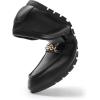 imageDREAM PAIRS Loafers for Women Casual Comfortable Slip On Flat Lightweight Leisure Work Shoe Comfort Walking ShoesBlack Pu